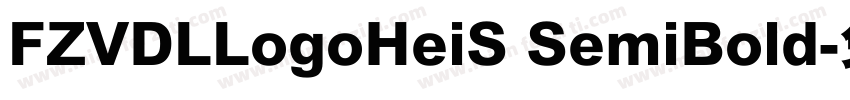 FZVDLLogoHeiS SemiBold字体转换